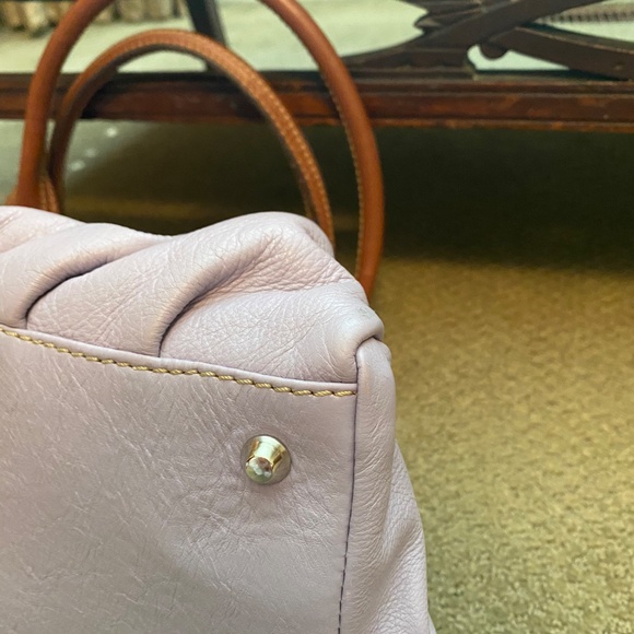 Genuine Two Tone Leather Satchel Made In Italy - Picture 7 of 8